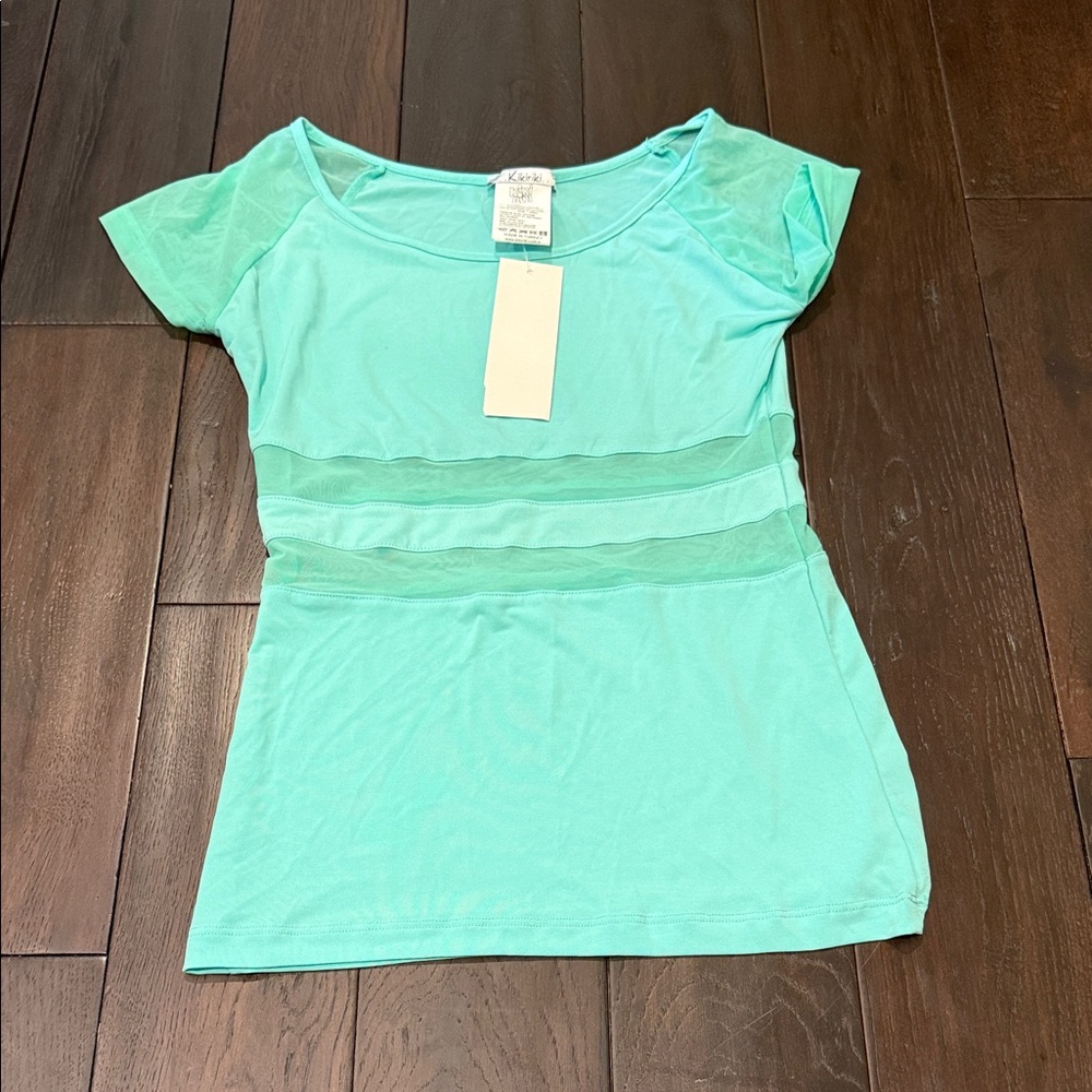 Women's Aqua Top NWT